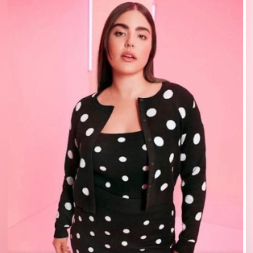 Victor Glemaud x Target Black & White Polka Dot Cardigans